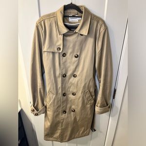 Topman Men’s Tan Trench Coat Size Medium